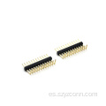 Conector de clavija de 1,0 mm de una sola fila en ángulo recto